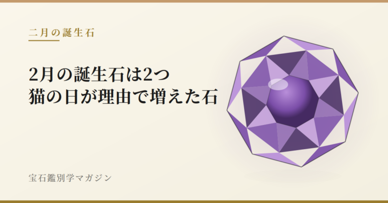 2月の誕生石は2つ｜猫の日が理由で増えた石